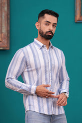 LITE BLUE STRIP LINING SHIRT