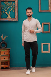 SANDRIFT SELF-DESIGN SHIRT