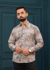 OYSTER BROWN FULL SLEEVES SHIRT