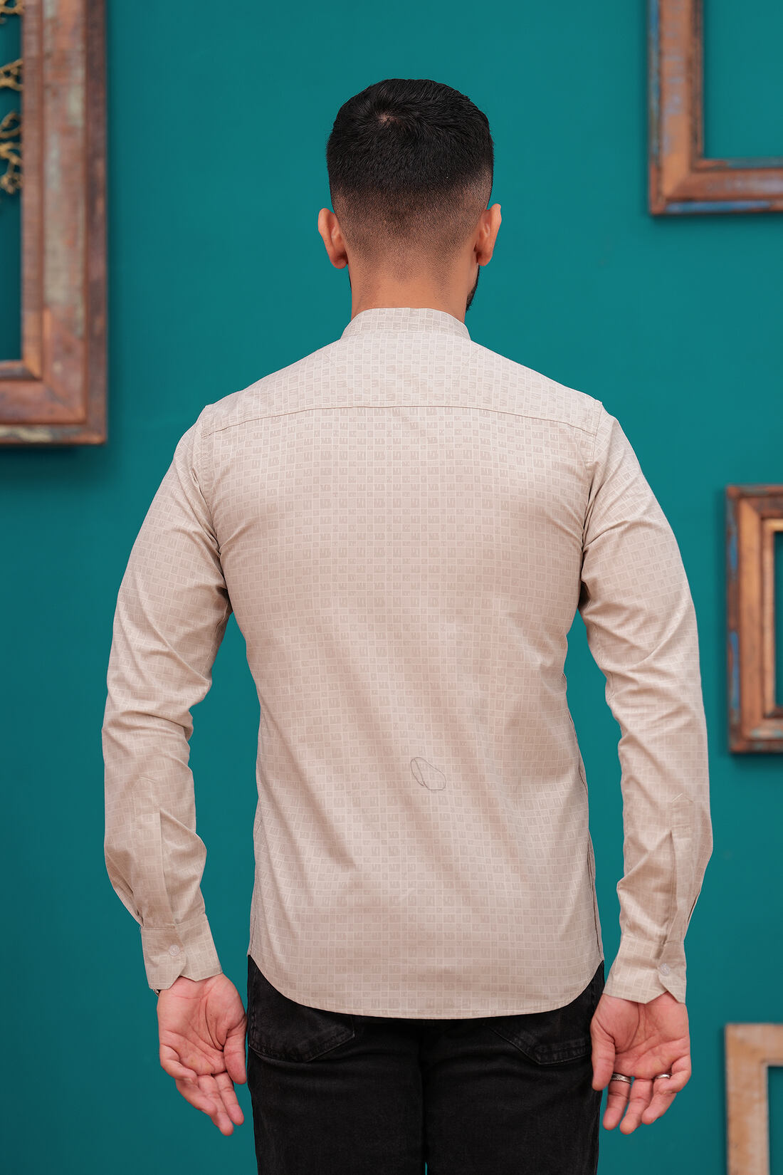 SANDRIFT SELF-DESIGN SHIRT