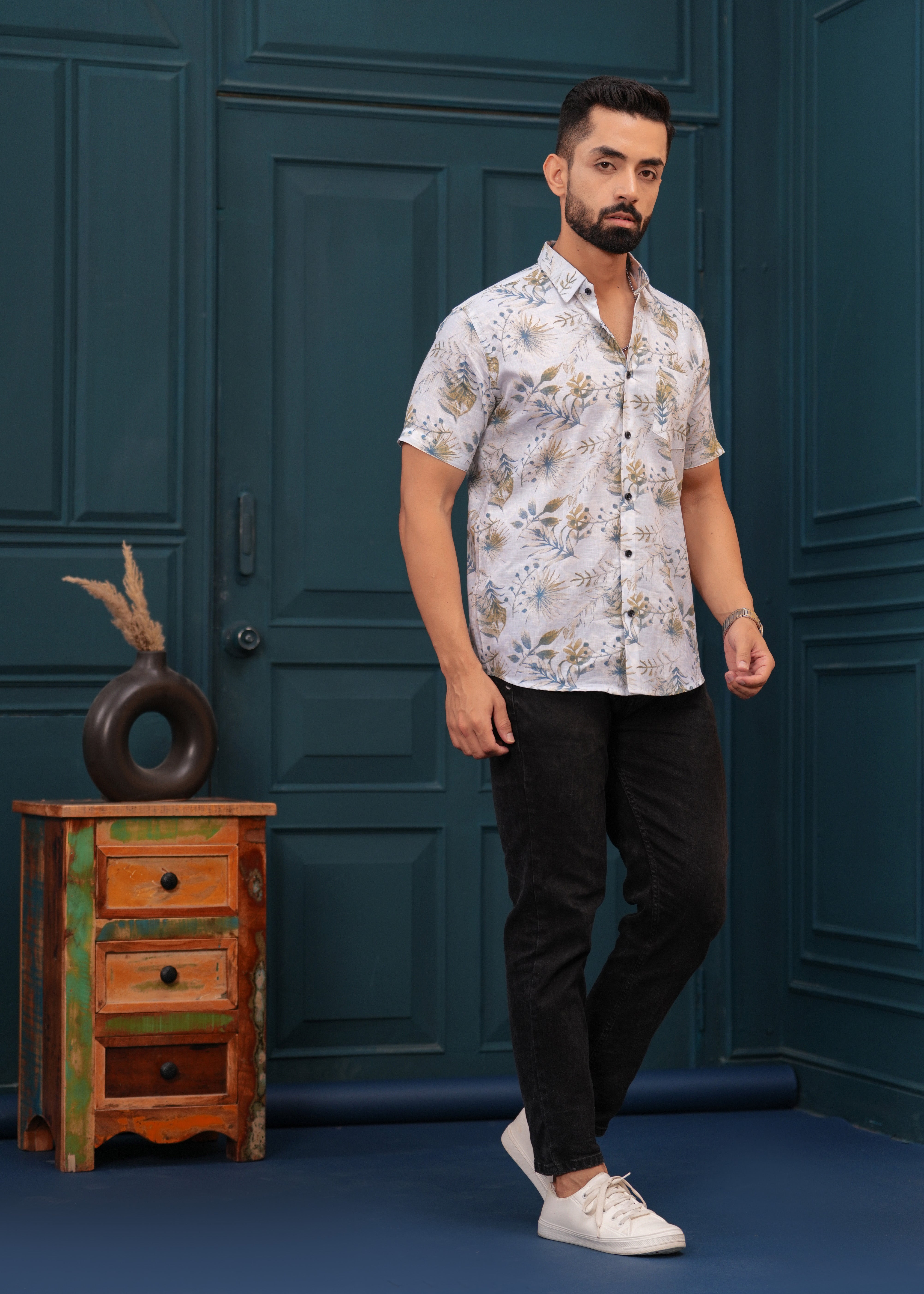 GOLDEN LEAF SHIRT WITH POCKET