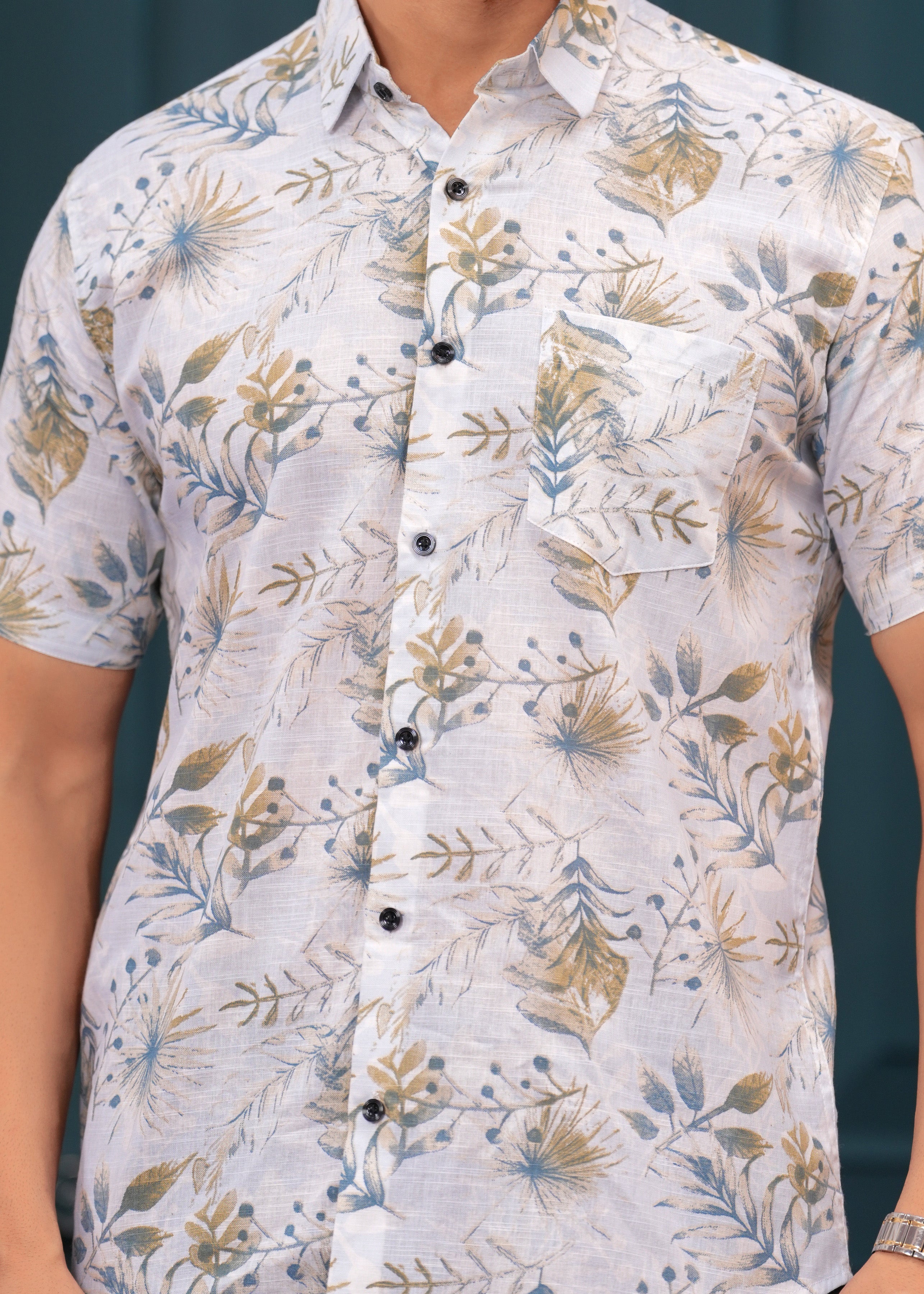 GOLDEN LEAF SHIRT WITH POCKET
