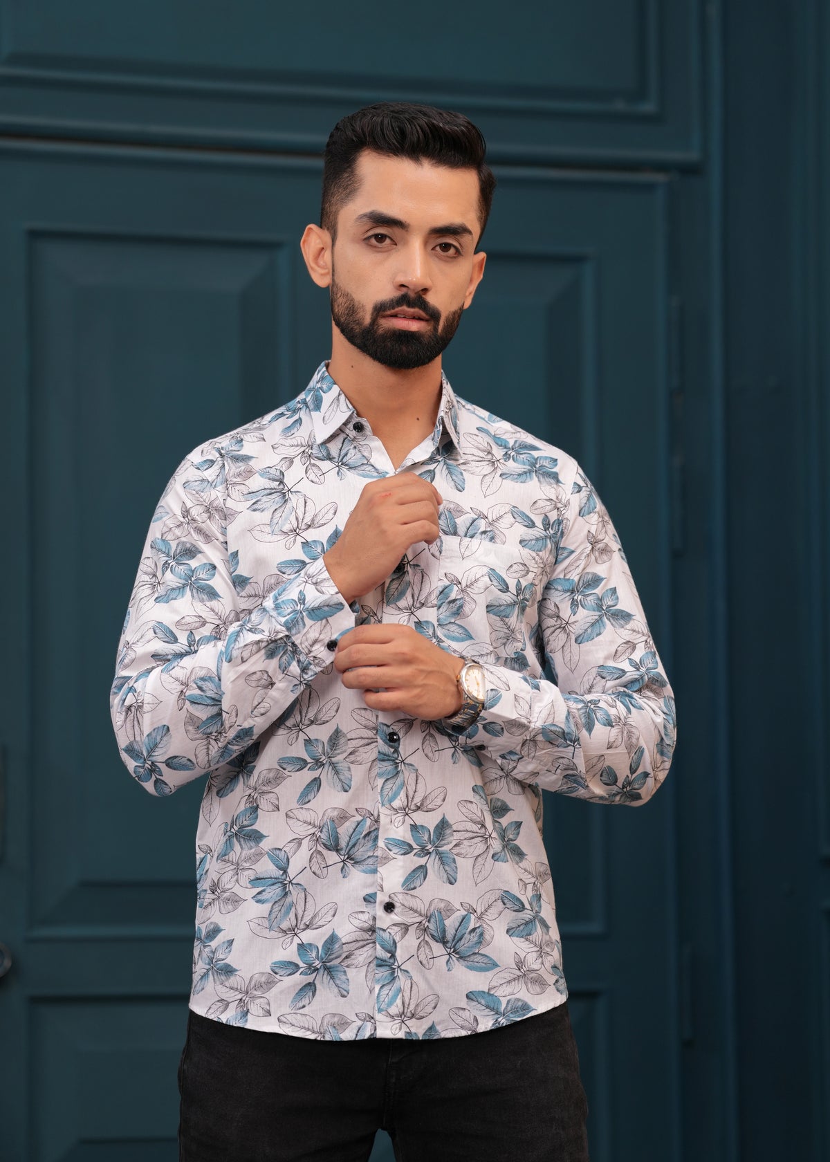 BLUE LEAF SHIRT
